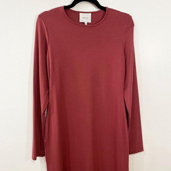 New Reformation Tommie Knit Maxi Dress Chianti Red Medium $198 - Picture 7 of 10
